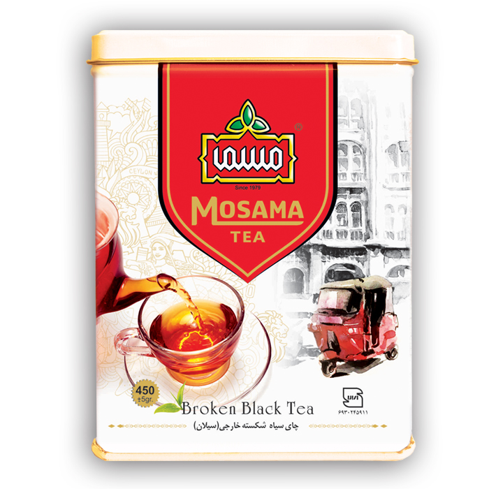 چای سیاه شکسته خارجه سیلان ممتاز مسما - 450 گرم فلزی